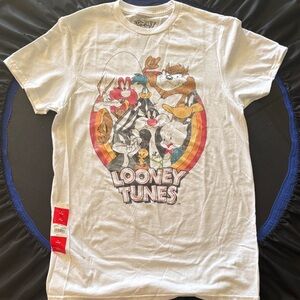 Looney Tunes White Graphic T-Shirt